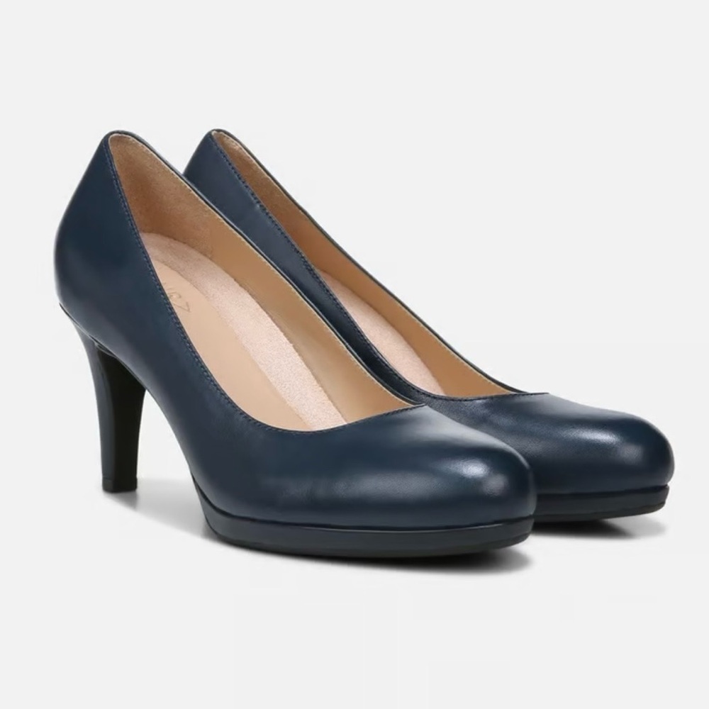Naturalizer Michelle Pumps Leather Shoes Navy Women’s Size 9 Classic Neutral